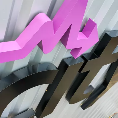 Coloured Metal 3D Letters